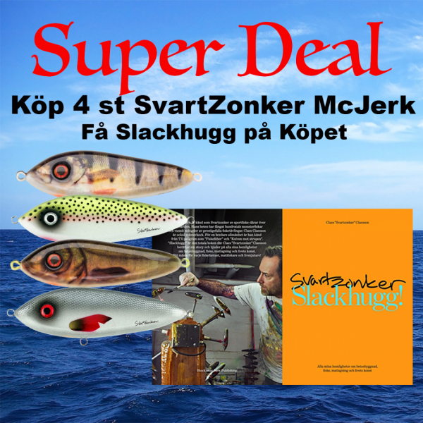 Super Deal - 4 st McJerk plus SvartZonker SlackHugg på Köpet  i gruppen Fyndlådan hos Örebro Fiske & Outdoor AB (Deal SZ McJerk)
